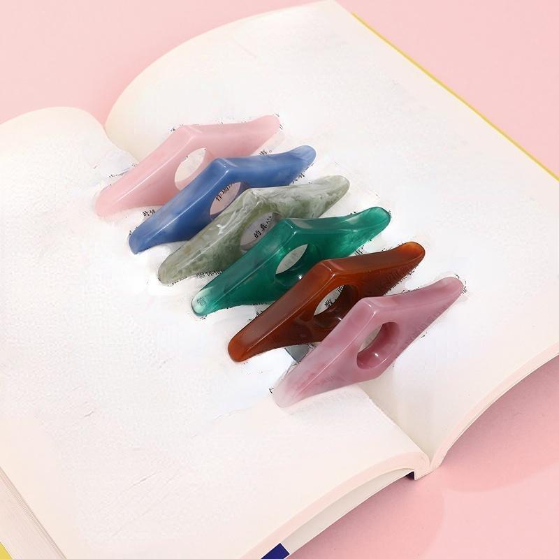 1Pc Thumb Book Support Book Page Holder School Supplies Reading Aids Mark Page Book Accessories