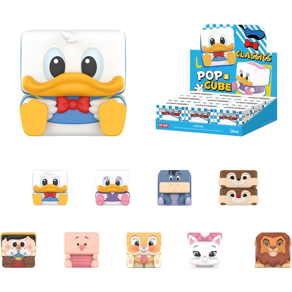 Pop Mart Disney Classics Pop Cube-2 Series Blind Box Figure Premium Toy Original Character Collectible