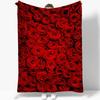 Rose Blanket, Soft Cozy Floral Throw Blanket Gift for Girl Women, Fuzzy Comfy Flannel Blanket for Couch,Travel,Bed,House Decor