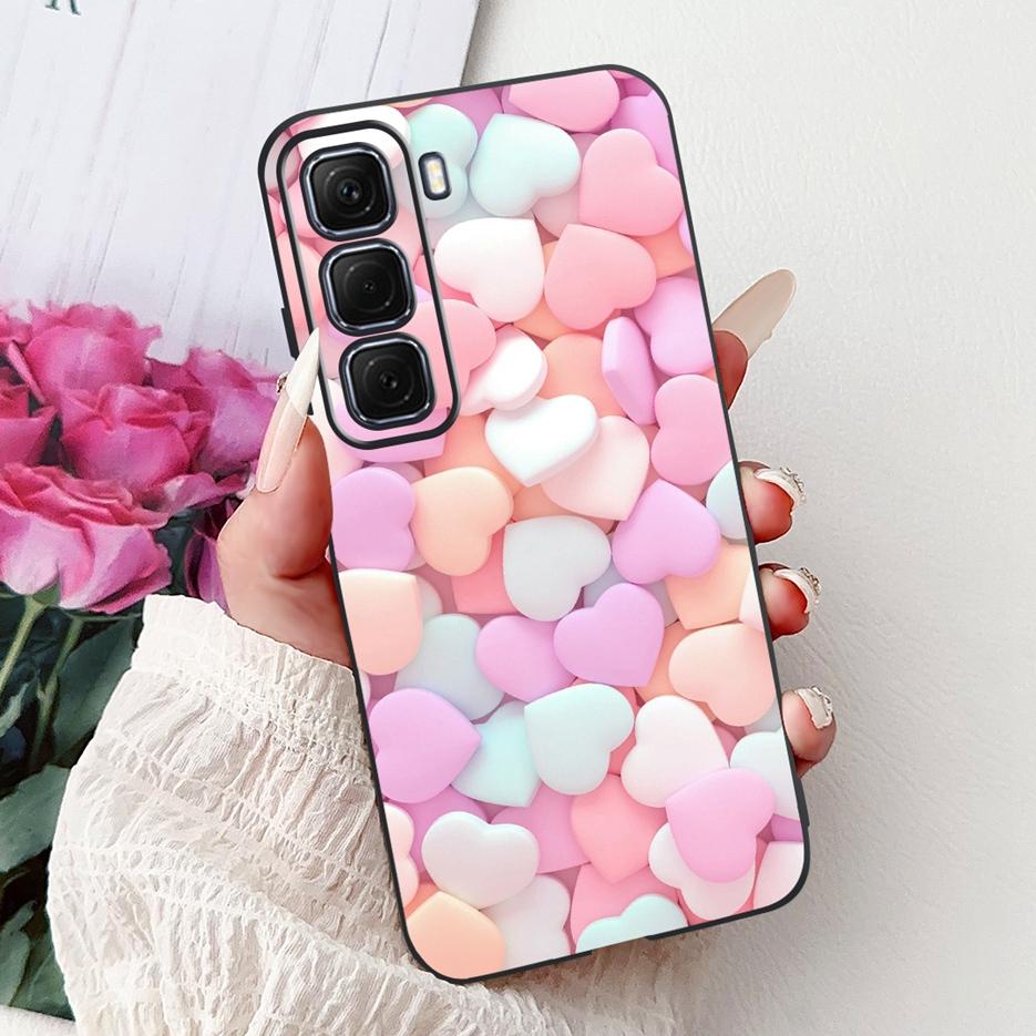 Hülle für Infinix Hot 50 Pro Plus X6880, niedliches Koi-Motiv, weiche TPU-Handyhülle für Infinix Hot 50, Hot50 Pro 4G X6881 und X6882