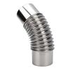 Stove Pipe Elbow 7.5cm Diameter Stainless Steel Flue Extension Elbow Chimney for Outdoor Camping Wood Stove 45 Degree