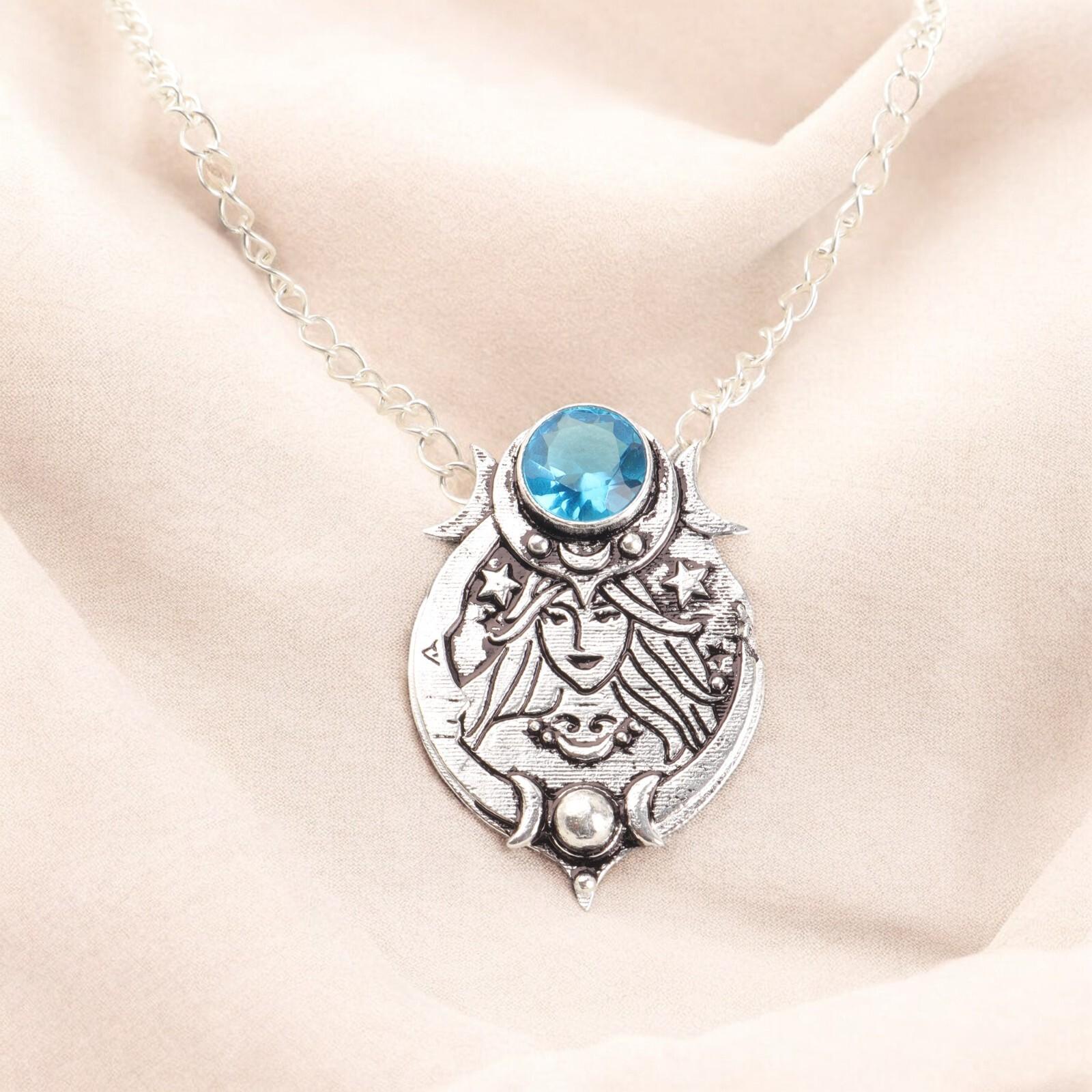 

Natural Swiss Blue Topaz Gemstone 925 Stamped Silver Handmade Jewelry Pendant CP-22-11