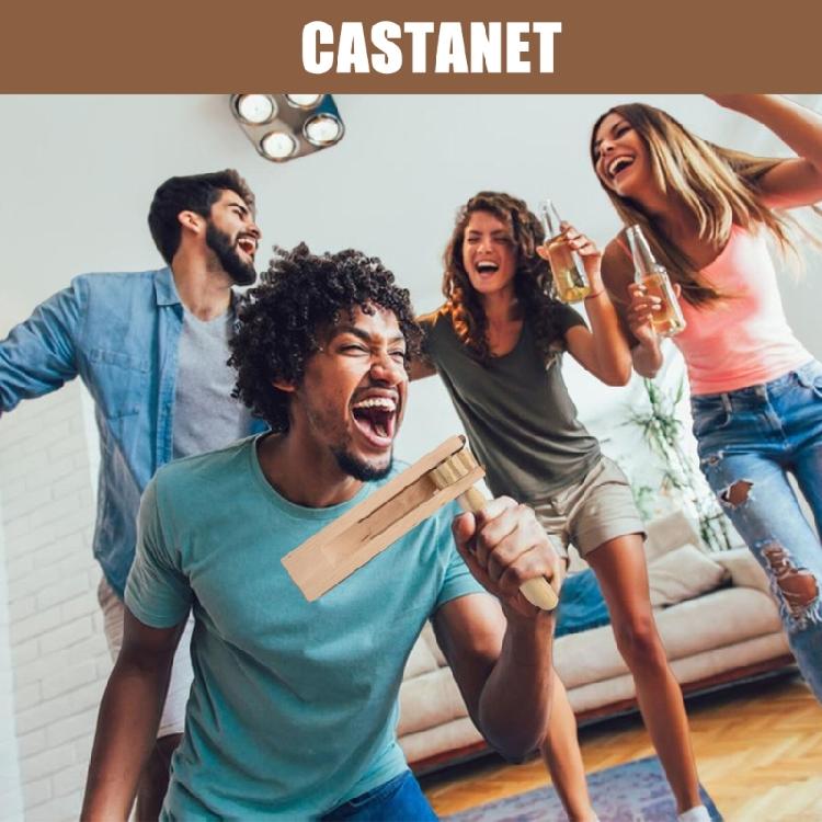 Wood Spinnings Rattle Ratchet Handheld Soundboards Rattle Noise Maker Orff Children Musical Instrument for Games