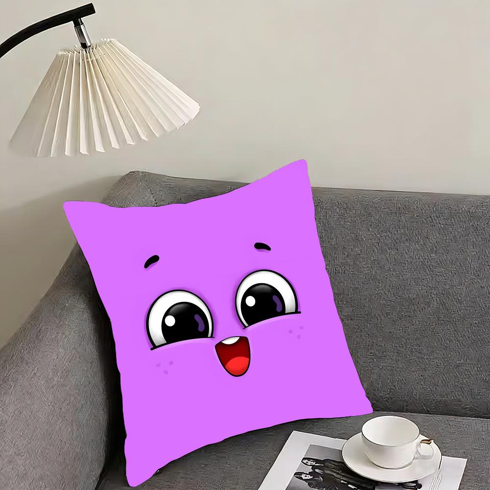 Funny Emoji Cute Cushion Cover Pillowcase Ultra Soft Skin Friendly Fabric Cloud Like Comfort & Concealed Zipper