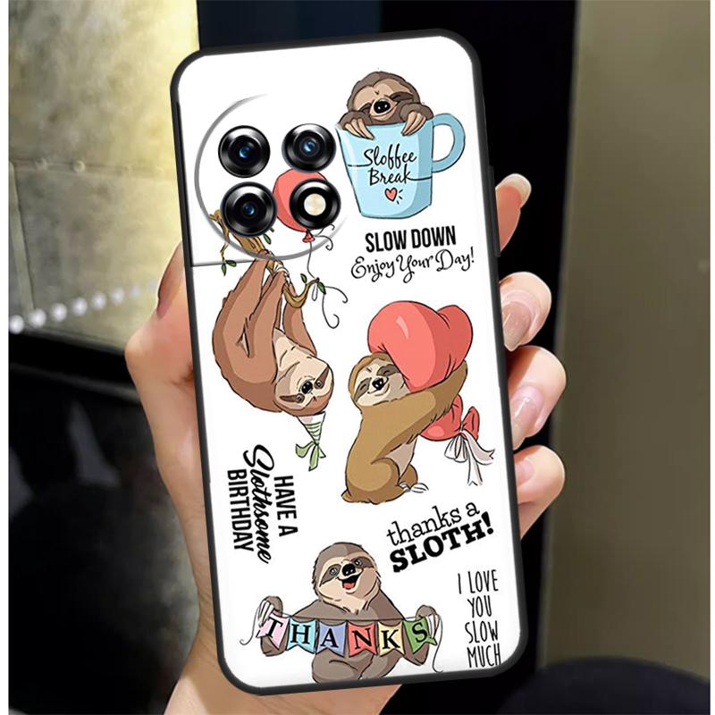 Αστεία Χαριτωμένα Βραδύποδες Θήκη Για OnePlus 13 13R 12 12R 11 10 Pro 8T 10T OnePlus Nord 4 CE 2 3 Lite N10 N20 N30 Θήκη