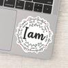 1PC I Am Affirmation Sticker | Inspirational Bible Sticker Pack For Journals And Laptops | Waterproof Sticker For Water Bottles And Cars