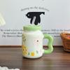 Birthday Gift for Best Friend Retro Flower Cup for Boys and Girls High End Ceramic Mug Souvenir Gift Box