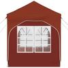 Pop Up Party Tent 192 X 192 X 245 Cm Terracotta