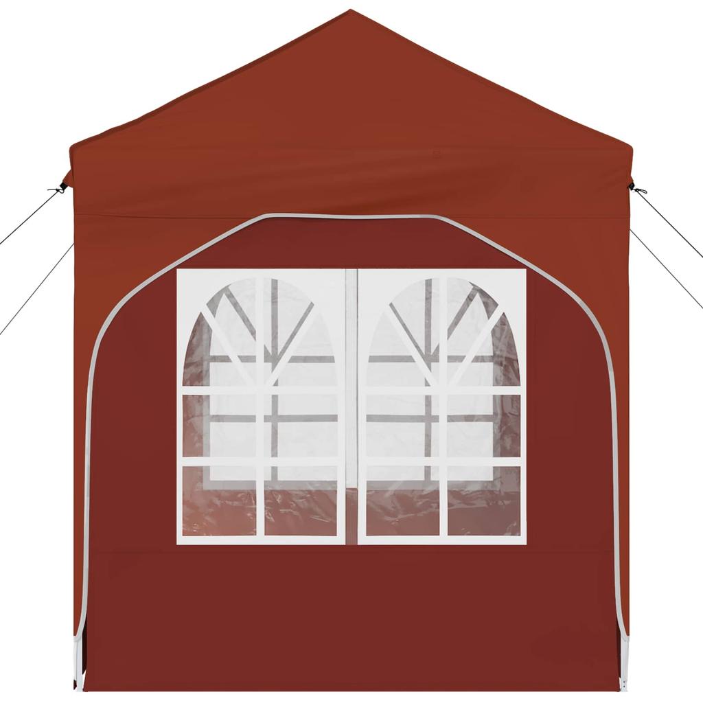 Pop Up Party Tent 192 X 192 X 245 Cm Terracotta