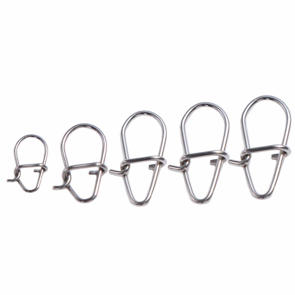 Fish Tool Fishing Lure Connector Fishing Hooked Snap Pin Swivel Lure Connector Lures Hooks Clips