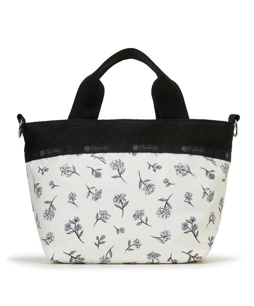 SMALL BUCKET TOTE 3041 Ink Sketched Floral Ivory [Official] / /