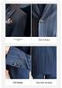 Slim Fit Striped Three-Piece Men's Suit - Casual Single-Breasted Wrinkle-Resistant Formal Wear.