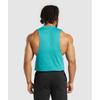 Gymshark Premium Lifting Drop Arm Tank Bondi Teal A5a4w Tbnj