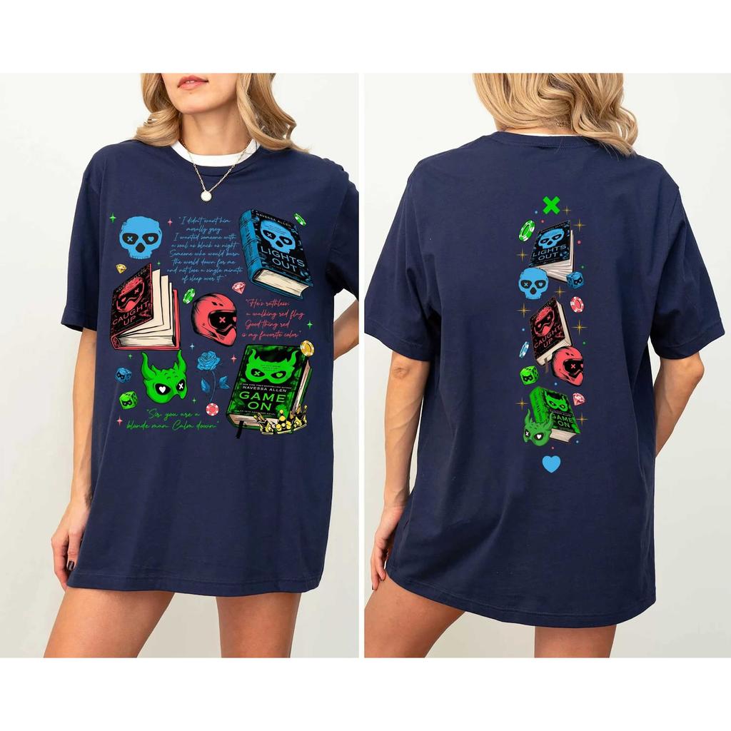 Summer Hot Sale 2026 Game on Navessa Allen Dark Romance Series T Shirts Y2K Unisex Cotton Gothic Round T-shirt Breathable Streetwear Casual T-shirt