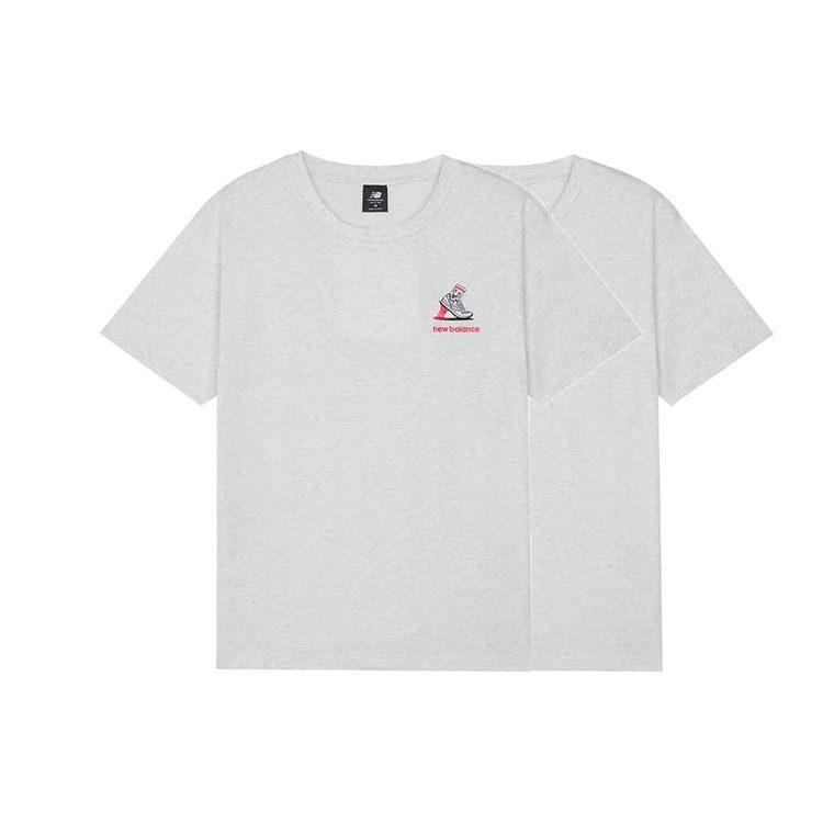 New Balance T Shirts Unisex Crew Neck Moderate Straight Fit AMT13573-SAH