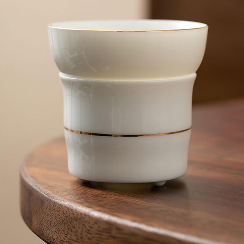 Gilded Ceramic Tea Separator Set