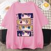 New Anime Eyes Graphic Print T Shirt Women Summer Casual Round Neck Loose Tees Streetwear Fashion Anime Harajuku T-shirts