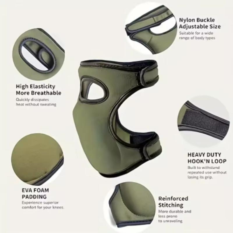 A pair of breathable and thick knee pads, adjustable elasticity, suitable for outdoor weeding/gardening/household chores/dancing