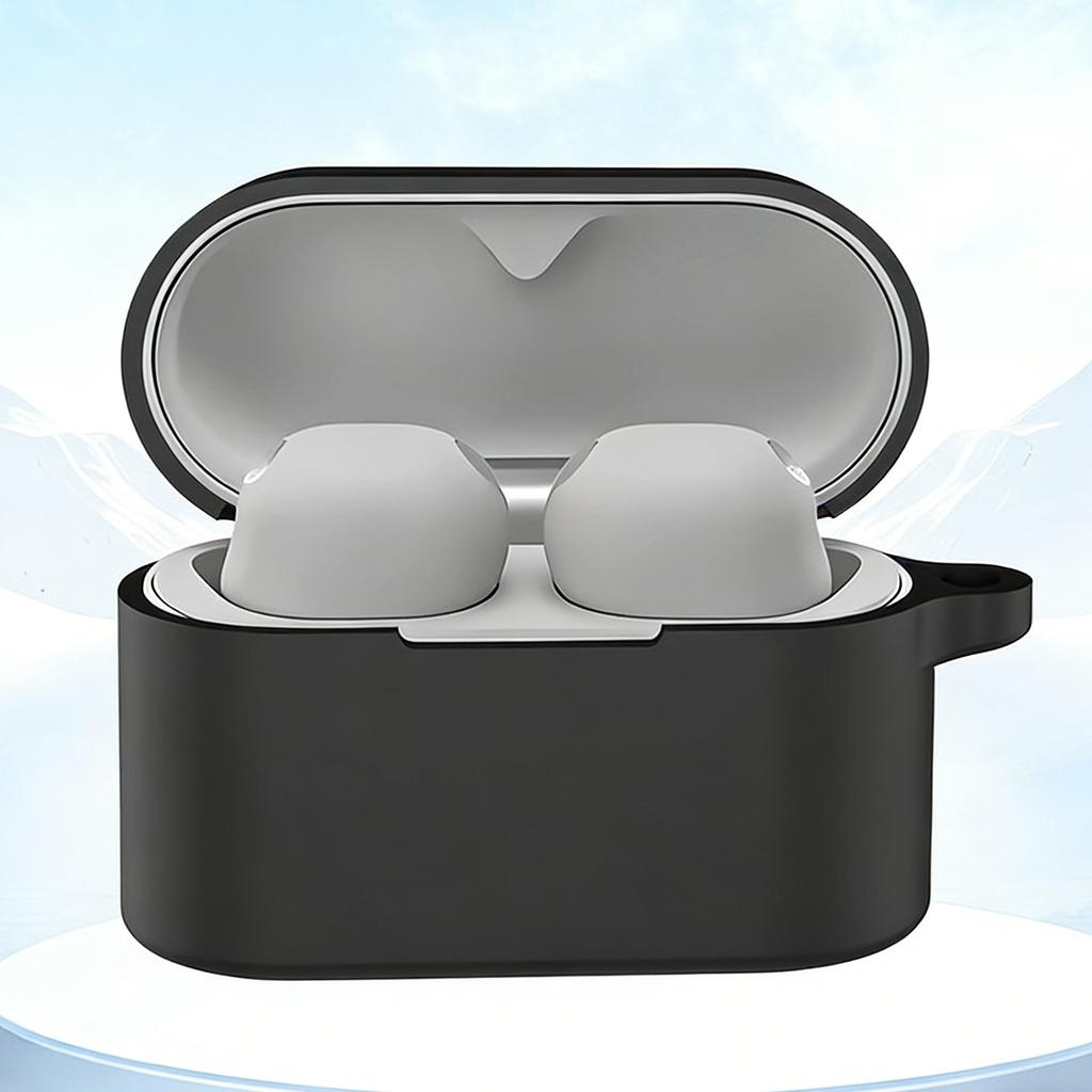 Suitable For  WF-1000XM6 Bluetooth Earphones Silicone Protective Case With Buckle For Easy Hanging Shock And Dust Resistance
