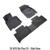 3D High-Edge Anti-slip TPE Floor Mats for 25 BYD Qin Plus-EV Models