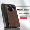 For Oppo Find X6 Pro Case Magnetic Elegant Leather Wear-Resistant Lens Fully Covered Non-Slip Grip Edge Cover Shell