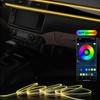 2m/3m RGB LED Car Interior Optic Atmosphere Light Strip APP Control Ambient Neon Invisible Light USB Ambient LED Light Strip