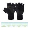 1 Pair Woman Man Unisex Cold Winter Glove Portable Half-finger Mitts Windproof Fingerless Skiing Gloves Sporting Camping