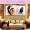 Nordic Modern Dandelion Canvas Wall Art Frameless Botanical Print For Living Room Decor