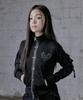 MUCENT Tove Metal Logo Heart Patch High-Neck Zip-Up Sweatshirt (2 Colors)