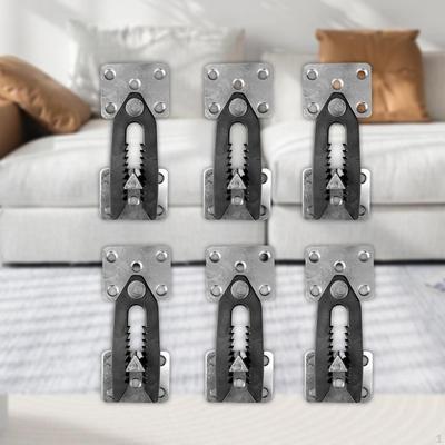 6 piezas de conectores de sofá a presión, duraderos, resistentes, sencillos de usar, soporte de hardware para unión de sofá