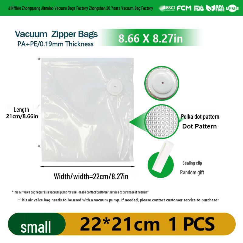 Thickened Food-Grade Vacuum Seal Bags with Embossed Texture & Air Valve
