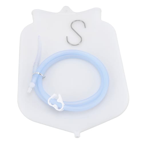Colon Cleanse Enema Bag Kit, Clear, Portable, Healthy, Coffee, Milk, Cleaning, Healthcare, Silicone Enema Douche (4L)