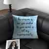 Encouraging Text Ins Cushion Cover Natural Linen Organic Fabric Double-Sided Printing Sofa Home Decor Gift Pillow Case