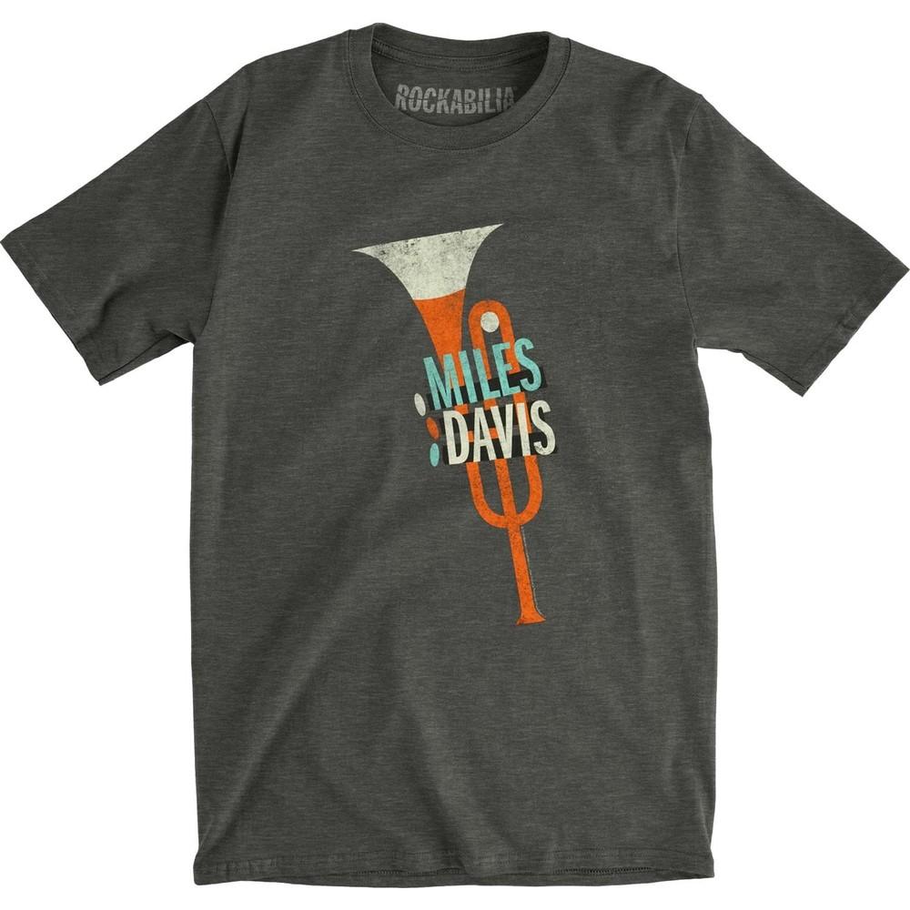 Men's Miles Davis Miles' Trumpet Slim Fit T-shirt X Heather Charcoal