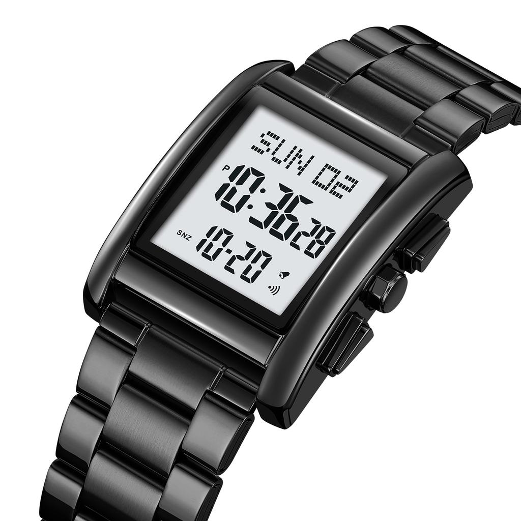   30 Meter Waterproof Multifunction Luminous Electronic Watch Dual Time Display Alarm ClockCelsiusCountdown TimerCelsiusSeconds Watch Luminous Dis