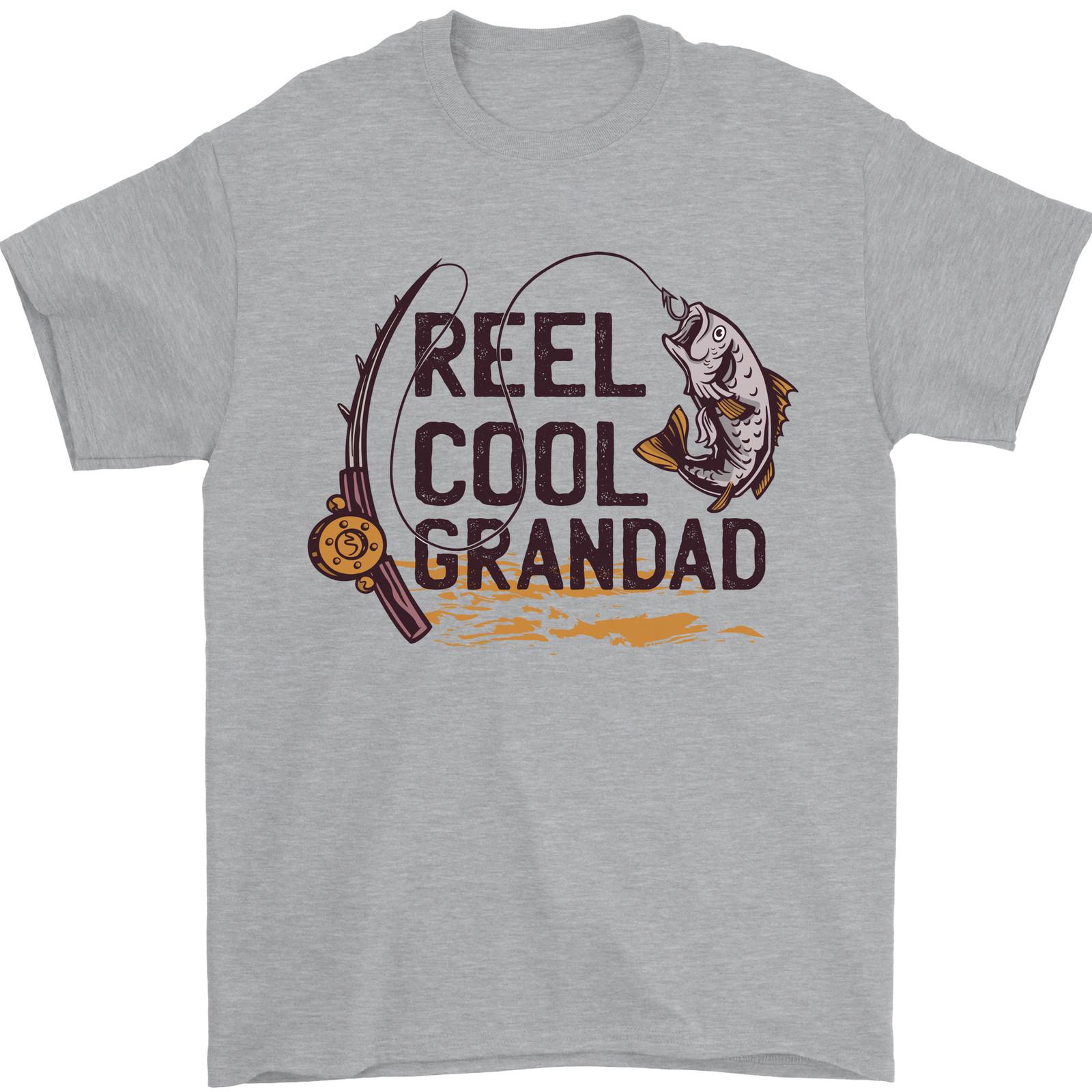 26 Reel Cool Grandad Funny Fishing Fisherman Mens T-Shirt 100% Cotton Unisex T-Shirt XL