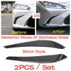 Car Styling Front Bumper Corner Spilitter Strip Cover Decorative Trims Stainless Steel Fit For Lexus ES 2018 - 2025 Exterior