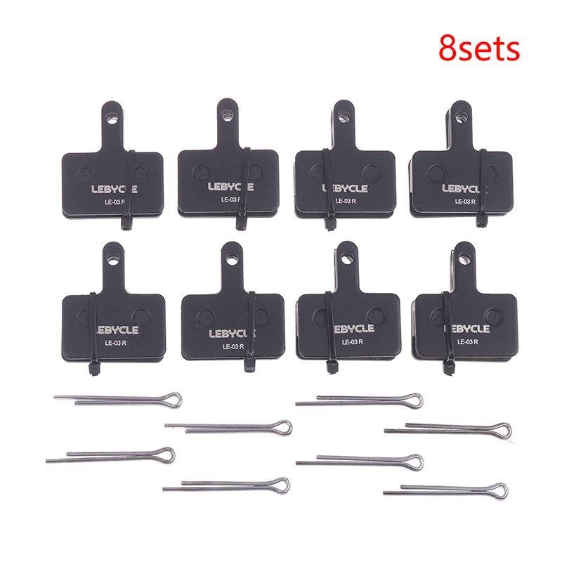 4/6/8/10 Sets Mountain Road Bike Hydraulic Disc Brake Pads Resin Wear-Resistant Durable LE-03P Compatible Bike Disc Brake Pads