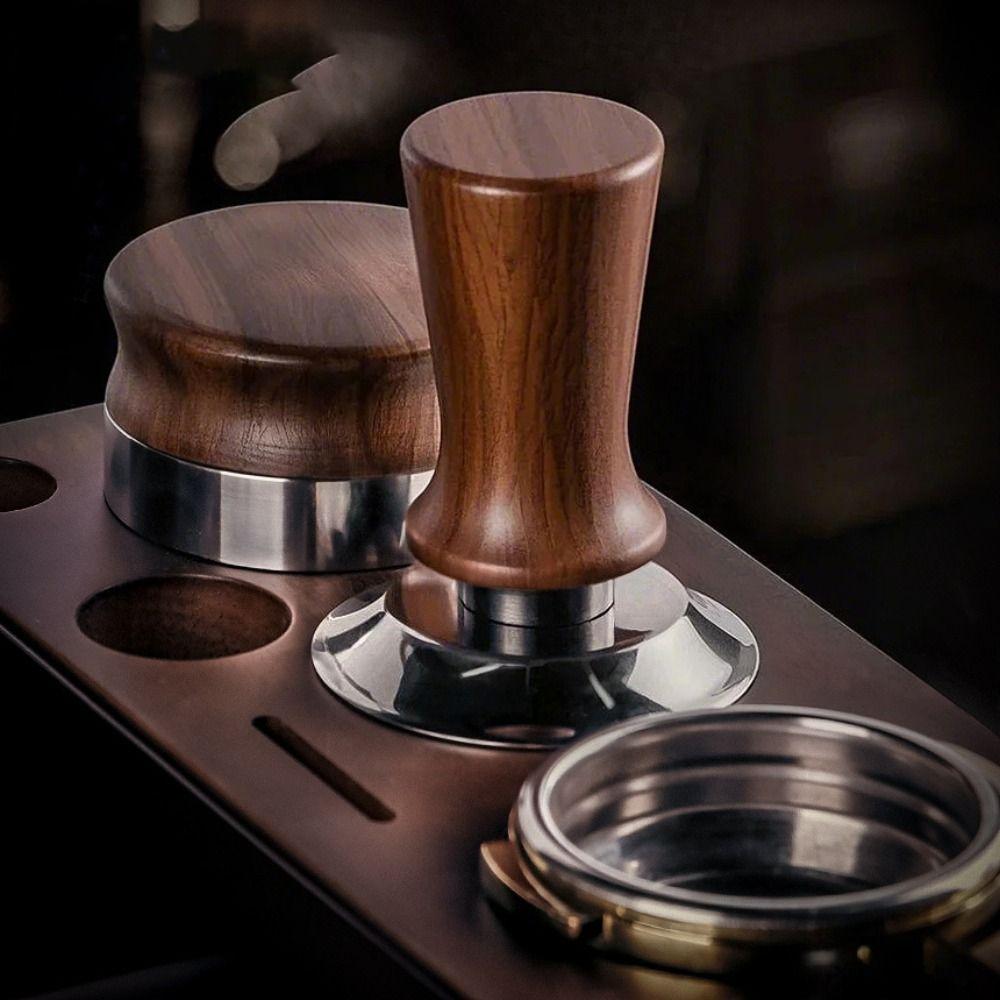 Self-rebounding Coffee Tamper Flat/threaded Bottom Coffee Powder Press Coffee Leveler Kithchen