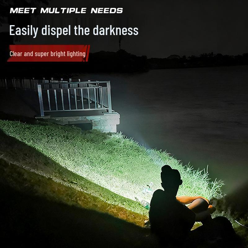 Multifunctional Waterproof Headlamp for Night Fishing, Cycling, and Adventure - High Brightness, Long Battery Life