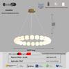 Italian Cream Minimalist LED Pendant Lamp for Living Room and Stairwell