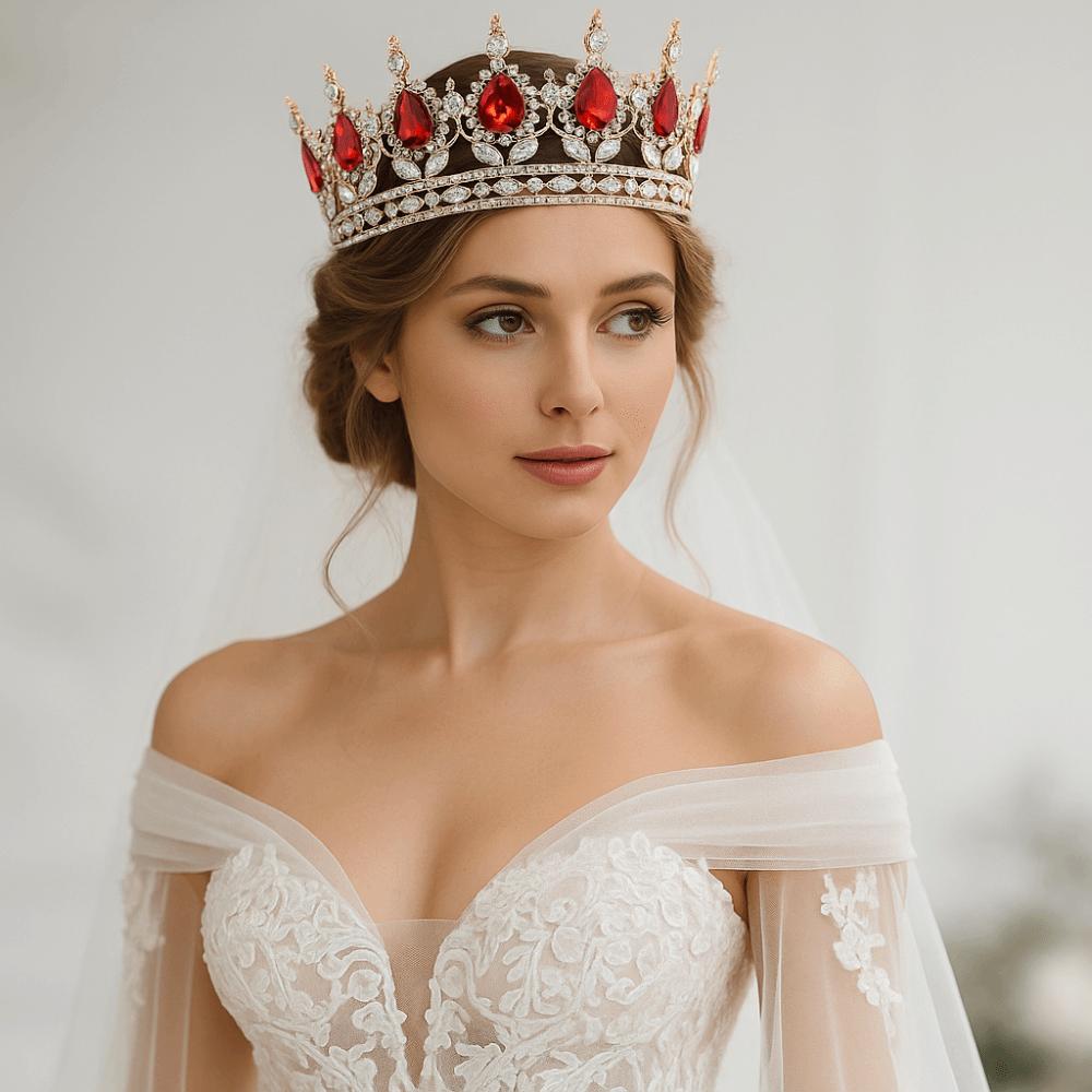 Rhinestone Bridal Crowns Cake Decorations Queen Princess Tiara  Hair Dress Accessories