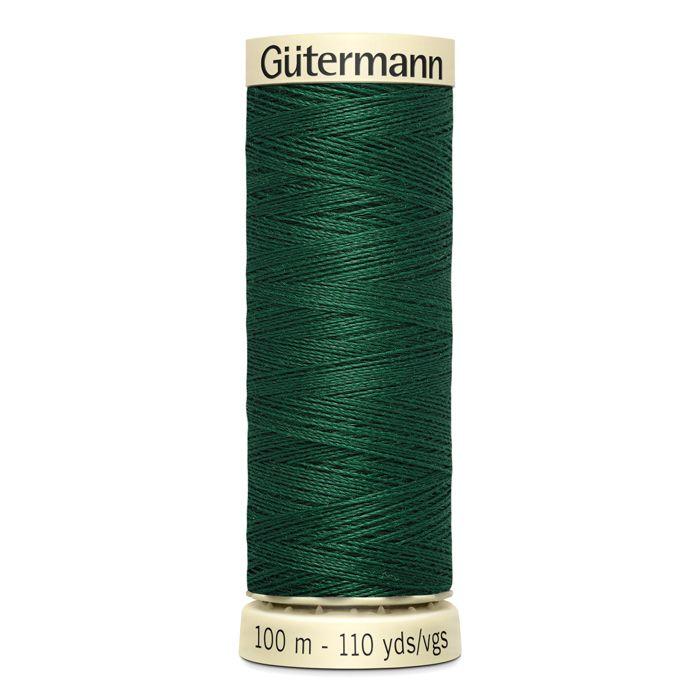 Set of 5 Spools 100m 100% Polyester Thread Gutermann Ref 788988 - Att 340 - Amazon Green