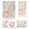 Marble Bathroom Shower Curtain Bath Towel Floor Mat Five-Piece Set Bathroom Toilet Carpet Shower Foot Mat