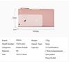 Mokoze Women's Zipper and Magnetic Closure WalletClutch Bag with Long Bifold Coin Purse, Size Small, Pink, Contemporary Style