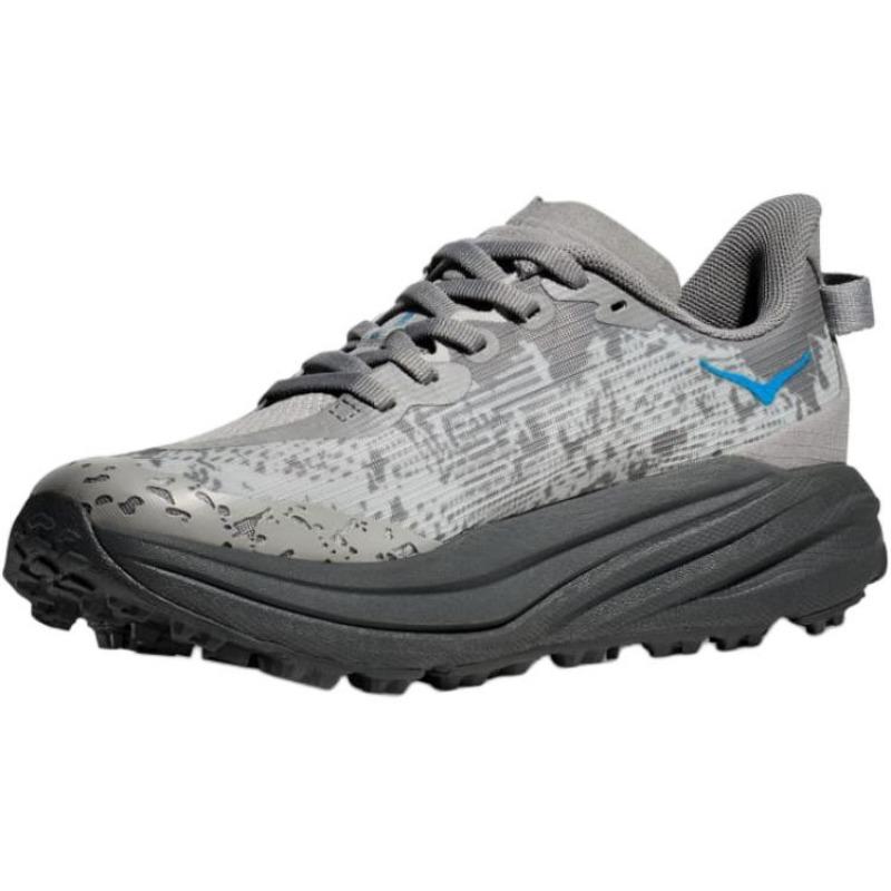 Hoka One One Speedgoat 6 Kids Low-top Running Shoes Wear-resistant Anti-collision Gray 1156933-GCG