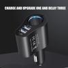 3 In1 USB Car Charger 12v/24v Car Splitter Adapter Fast double Charging Outlet Smart 80w Multifunctional Car Phone Charger