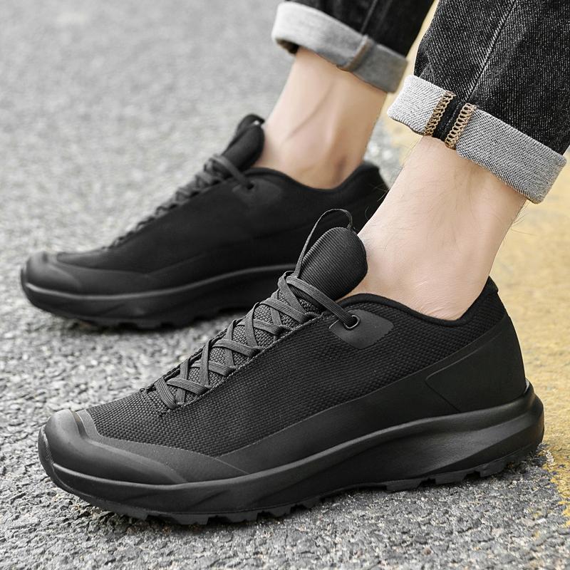 Men's Black Breathable Oxford Cloth Sneakers Gym Indoor Outdoor Jogging Sports Shoes Casual Cushioned Insoles  Hiking Shoes