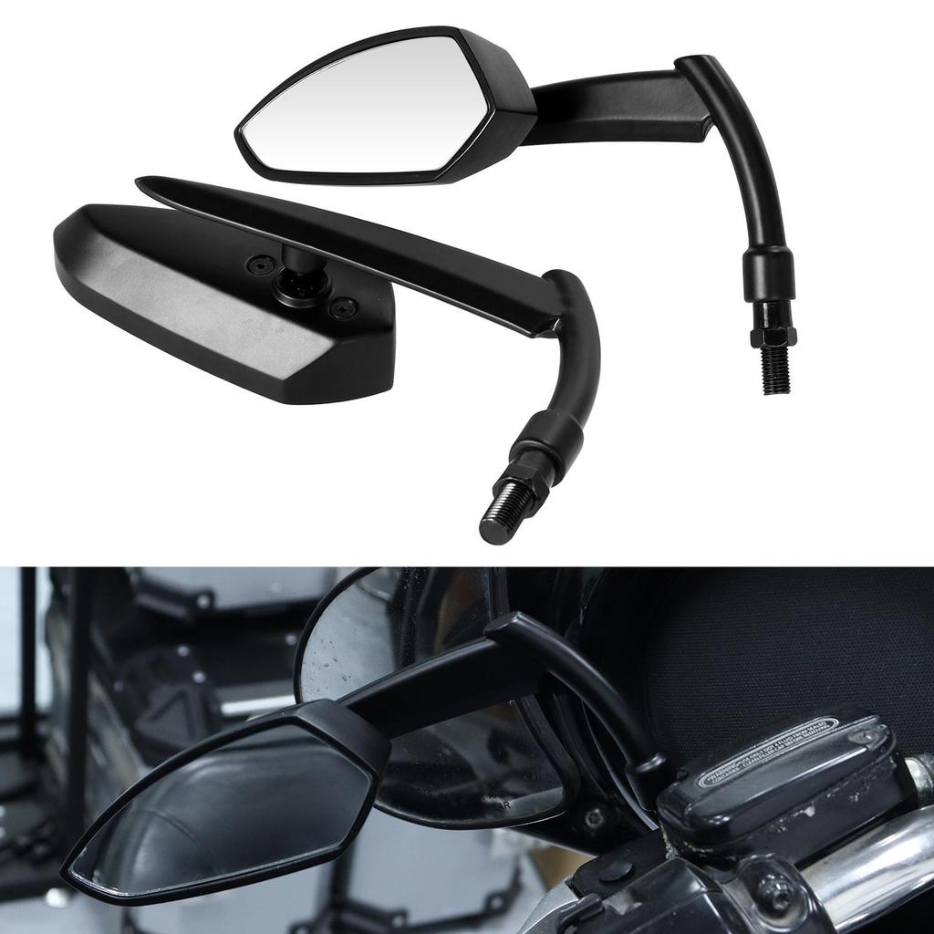 Honda, Kawasaki, Suzuki, Yamaha & Harley Cruiser Retro Motorcycle Rearview Mirrors