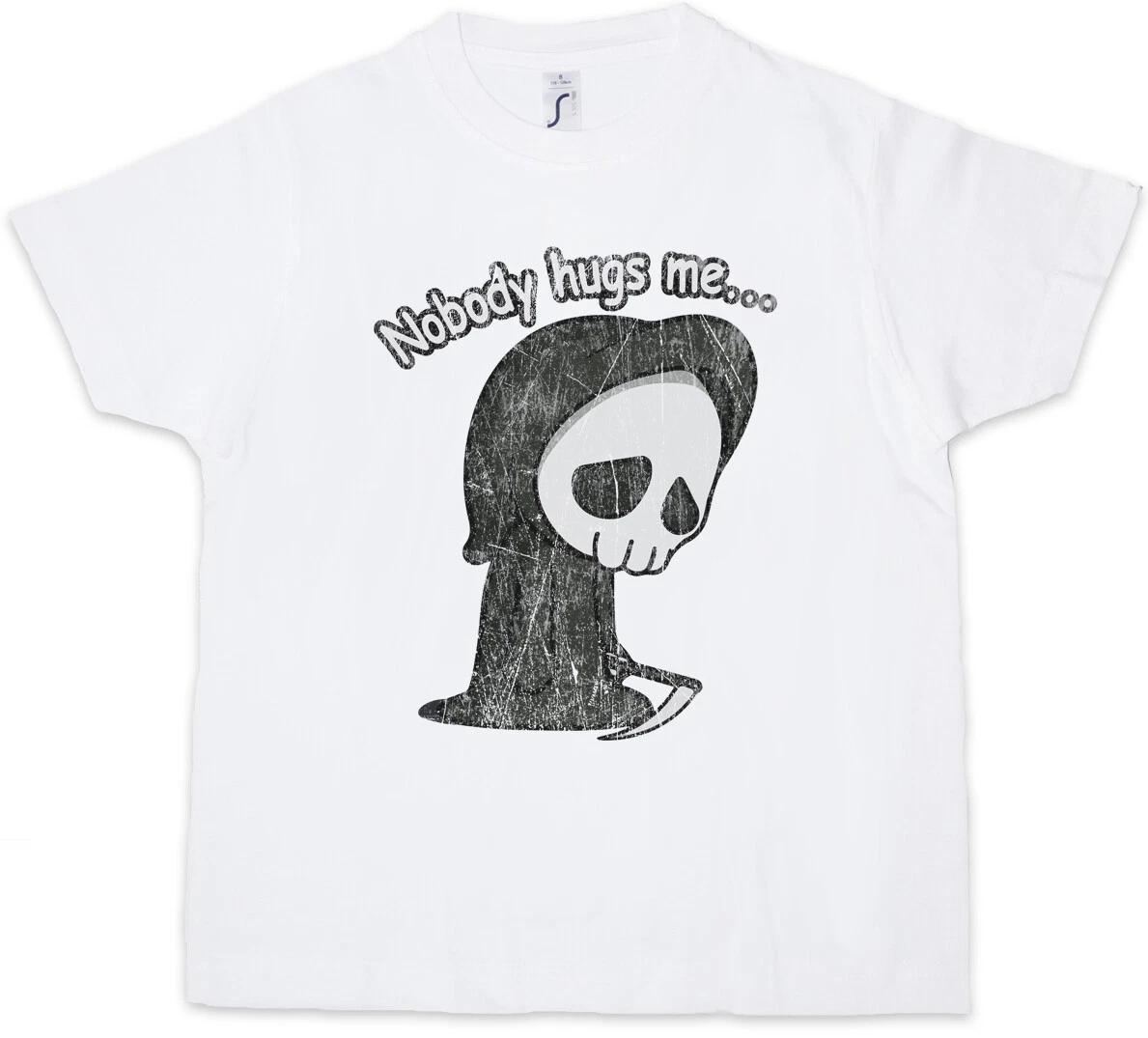 NOBODY HUGS ME Kids Boys kids boys T-Shirt Fun Halloween Blood Fear the Reaper Scythe 110